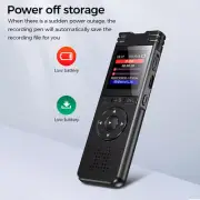 Mini Digital Sound Audio Recorder 50 Hours Dictaphone MP3 Player Voice Recording
