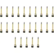TR570 3-1/8" Brass Clamp-in Tubeless Tire Truck Valve Stem Pack of 25