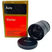Vtg Auto Vivitar 135mm F2.8 Telephoto Lens for Mamiya Sekor Pentax SLR Hood