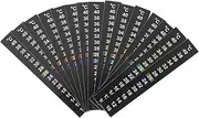 Zerodeko Brewing Thermometer Strip 15pcs LCD Temperature Bar Indoor Digital for Aquarium Fish Tank Reptile Box Color
