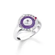 Genuine THOMAS SABO Silver Cosmic Luck Ring With Colourful Stones TR2438