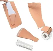 BIMEI Roll Tucking Tape Holder,Pre-cut for a perfect fit for Transgender And Drag Queen Tuck Yourself Self Adhesive or Drilled Use, Nude, L (10Pcs)