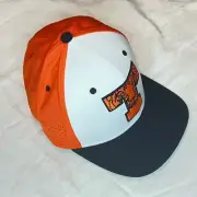 Nike Baseball Cap Clemson Tiger Logo Orange White Black Fitted Hat Size M/L