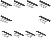 Naisfei 10 Pcs Hairpiece Cap Comb Clips, Lightweight 7-Teeth Combs for Hair Extensions and Wigs, Men's and Women's Individual Use, Barbershop, Wig Shop
