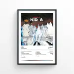 POLAROID RADIOHEAD - KID A 無框海報印刷寶麗來風格專輯封面藝術品