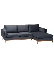 Baxton Studio Linanas Modern Fabric Right Facing Sectional Sofa