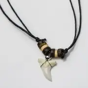 Real sharks tooth necklace Ozzie gift present fishing hunting C38