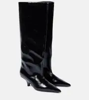 [Toteme] Toteme Patent leather knee-high boots AU 4 black