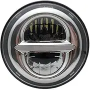 Motorcycle Headlight 5.75 inch Motorcycle LED Headlight Faro Moto Light Halo White DRL Angel Eyes For Dyna For Sportster Softail 5 3/4" Led Moto Headlamp E
