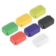 7pcs Mini Breadboards 55 Tie Point Solderless Breadboards 7 Colors
