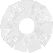 Uonlytech 12Pcs Animal Painting Stencils for DIY Drawing Templates for Home Wall Decor Lightweight and Reusable Paint Stencils for Creative Crafts and Parent Activities