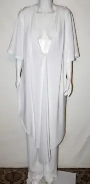 NEW AQ/AQ Women's Size 4 CREAM Stefan Kimono Oversized Sleeves Jumpsuit