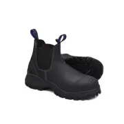 990-080 Steel Toe Slip-On Elastic Side Boots w/ Kick Guard, Black, AU size 8, U