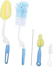 OHPHCALL 5pcs Durable Bottle Cleaning Brush Useful Long Handle Bottle Cleaner