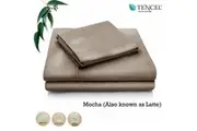 Accessorize Tencel Cotton Blend Sheet Set Mocha (Also Known as Latte) Single