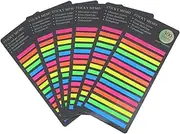 DOITOOL Long Index Sticker 1800pcs Page Marker Strips Removable Book Flags for Journals Notebooks Office Stationery
