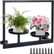 Apujent Wall Plant Shelf,Wall Mount Plant Shelf | Flower Pot Rack Home Decoration for Indoor Living Room Apartment Entryway Yard Balcony Patio Outdoor Greenhouse Bedroom