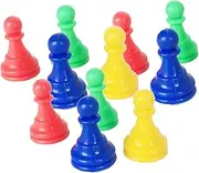 CORHAD 64pcs Chess Game Accessories Mixed Checker Plastic Replacement Pegs Board Game Accessories for Boys and Girls