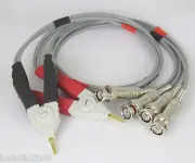 10 Sets Kelvin Clip with 4 BNC Test lea cable Wires for LCR Meter