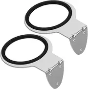CIYODO 2pcs Hair Dryer Rack Hairdryer Wall Holder Home Hair Dryer Holder Blow Dryer Organizer Wall Mount Hair Dryer Stand Hairdryer Holder Wall Mounted Silver Stainless Steel