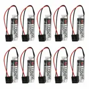 10pcs NEW TOSHIBA ER6VC3N ER6V/3.6V 2Ah+JAE5PIN The PLC battery CNC for Yaskawa