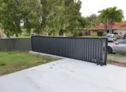 Vertical Slats in Monument DARK Grey - DIY Kits - 3m to 7m wide Sliding Gates
