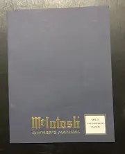 Vintage Original McIntosh XRT24 Loudspeaker Manual, NEW