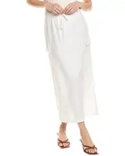LNA Camille Linen-Blend Skirt