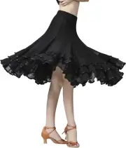 Women'S Ballroom Dancing 360 Degree Long Swing Latin Salsa Rumba Flamenco Dance