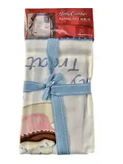 Betty Crocker Pleated Half Apron Cupcakes 100% Cotton NWT