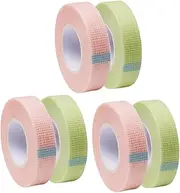 Baluue 6rolls Breathable Eyelash Grafting Tapes Punched Adhesive for Eyelash Extensions Smooth for Isolation Low- Non-woven