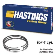 Hastings 2C5403 piston rings x4 for Fiat Movi Uno Palio Siena 1.0L 8v EVO 2010-