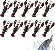 Crawfish Bait - Shrimp Crayfish Swim Bait | Natural Scent Realistic Soft Swimbait for Freshwater Saltwater Anglers Enthusiasts