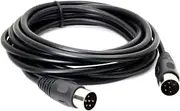 MIDI DIN 6 Pin Cable Male to Male DIN Plug Instrument Converter Adapter Midi 6pin Audio Cord for Microphone Guitar (3 M / 9.8 Ft)
