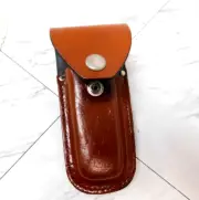 Leather Sheath for Folding Knife or Multi-tool 5.5" Plain no design GIFTABLE New