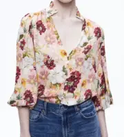 REILLY MANDARIN COLLAR BLOUSE