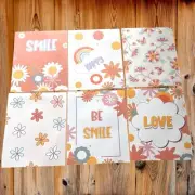 Set of 6 Nursery or Childrens Room Canvas Art Prints 11" x 14" No Frame