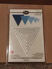SIZZIX Pyramid Dies 5 Framelits Dies Metal - 657570 - Brand New