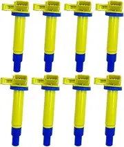 8PCS ARKAUTO IGNITION COILS 90919-02230 UF230 Compatible For LX470 IS200 /Land Cruiser 2.0 4.3 4.7 2UZ 3UZ 1G