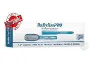 BabylissPRO Nano Titanium Ultra-Thin Flat Iron & Thermal Paddle Brush #BNTPP52UC