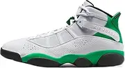 [Nike] Jordan Men's 6 Rings Basketball Shoes (White/Green (322992-131), US Footwear Size System, Adult, Men, Numeric, Medium, 11)