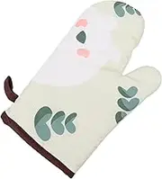 UTHCLO Multi-Purpose Heat Resistant Gloves Silicone Cotton Mitt for Oven Microwave Baking