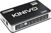 Kinivo 550BN 4K HDMI Switch with IR Wireless Remote (5 Port, 4K 60Hz, HDMI 2.0, HDR, HDCP, 3D, High Speed-18Gbps, Auto Switch) - Compatible with PS5/PS4, Xbox, Apple TV, Blu-ray Player, Cable Box