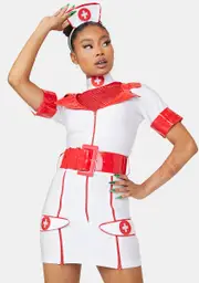Red Alert Nurse Costume Set