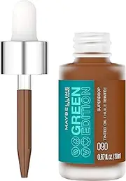 Maybelline Green Edition Superdrop Tinted Oil Makeup, Adjustable, Natural Coverage, In 8 Shades, Formulated With Jojoba and Marula Oil, 90, 0.67 fl oz