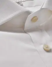 Hawes & Curtis White Extra Slim Shirt | Windsor Collar Size: 15.5" collar, 34" sleeve