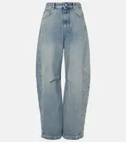 [Loewe] Loewe Anagram barrel-leg jeans UK 12 blue