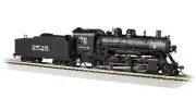 Bachmann 57910 HO Sante Fe Baldwin 2-8-0 Steam Locomotive Standard DC #2525