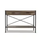 Console Table 2 Drawers Walnut Marconi Artiss