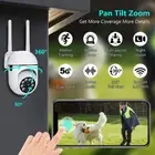 Wireless IP Camera WIFI Outdoor CCTV PTZ Smart Home Security IR Cam System